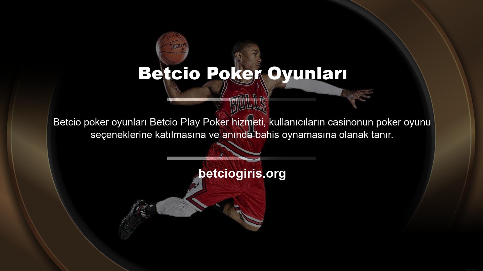 Bu bahis platformu, Türkiye'nin en ünlü bahis sitelerinden biridir ve poker casino oyunları hizmetiyle mükemmel bir deneyim yaşayabilirsiniz